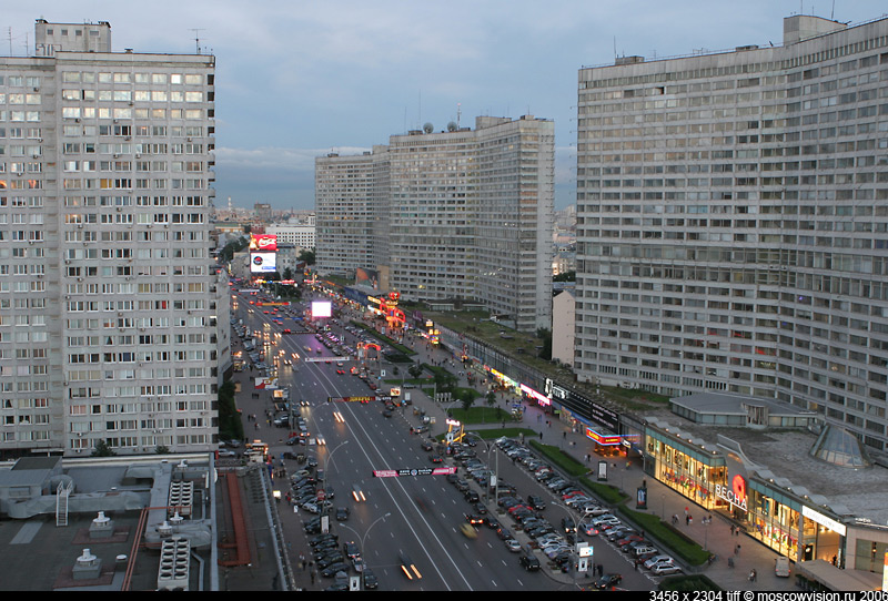 The New Arbat Street from a Height